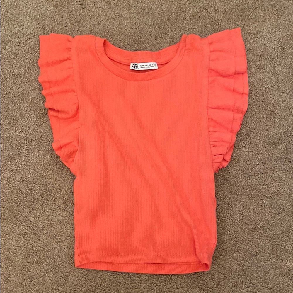 Zara Coral Top